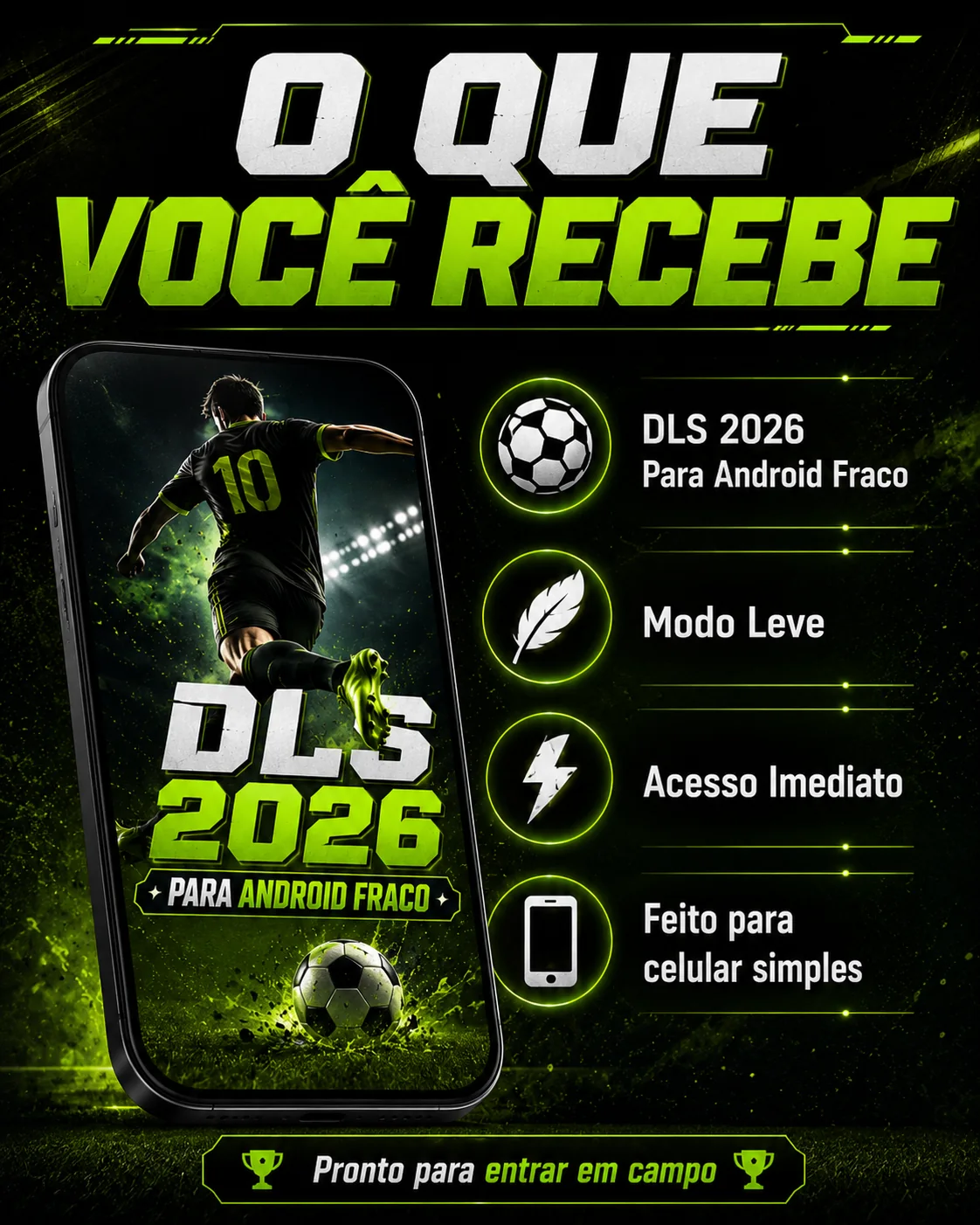 O que você recebe no DLS 26 Para Android Fraco